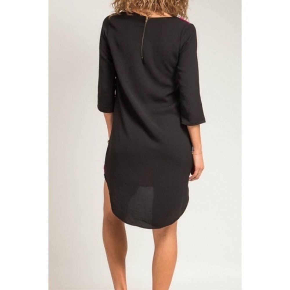Asymmetrical Colorblock Midi Dress - Picture 2 of 2